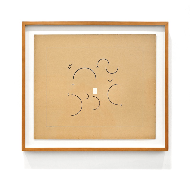 Metaesquema 201 | 1957 | Gouache on cardboard | 42,5 x 49 cm (frame 52 x 59 cm)