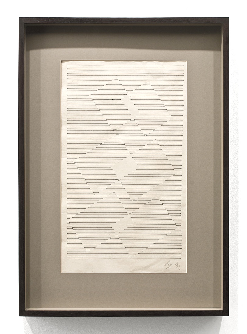 Sem ttulo | 1957 | Nanquim sobre papel japons | 42,6 x 25,5 cm (com moldura 59 x 41,5 cm) (emoldurado)