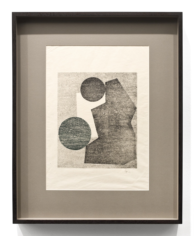 Sem ttulo, da srie Tecelar | 1954 | Xilogravura sobre papel japons | 45 x 33 cm (moldura 62 x 50 cm)
